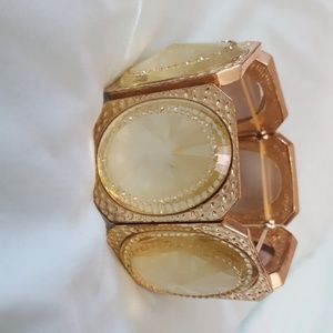 Gold Plated Stretchy Bling Bracelet
